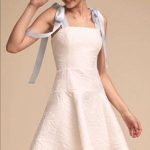 Jane Summers / Bhldn white Jacquard dress